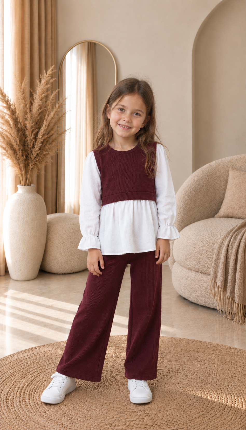 Ensemble pull chemise enfant