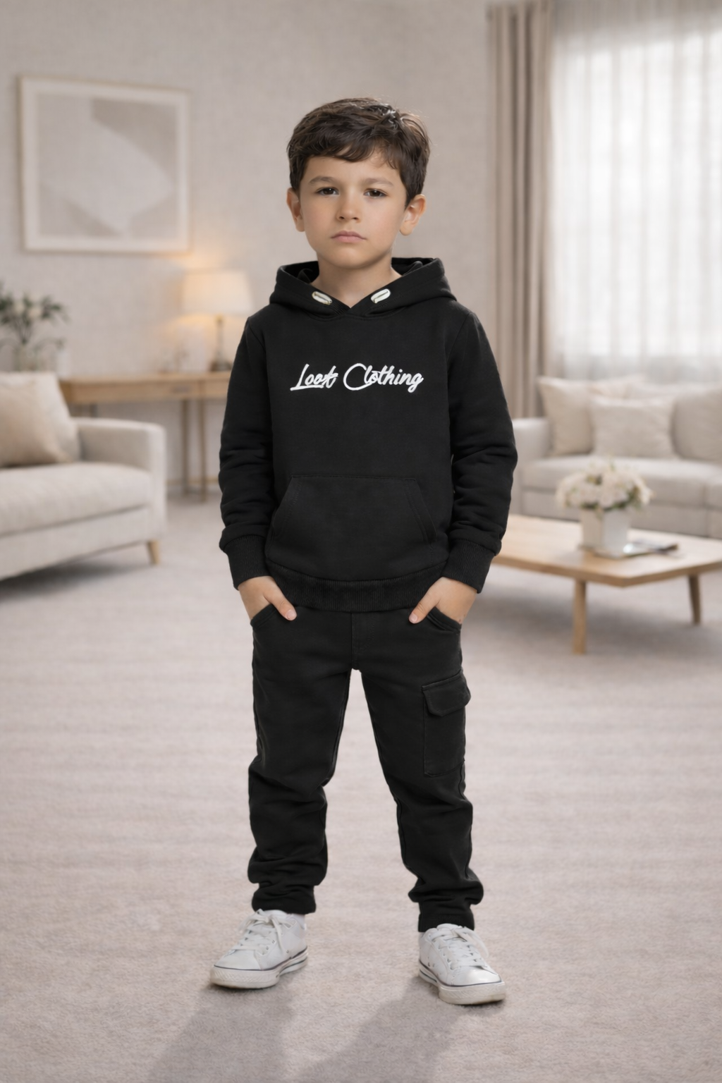 Sweat à capuche noir