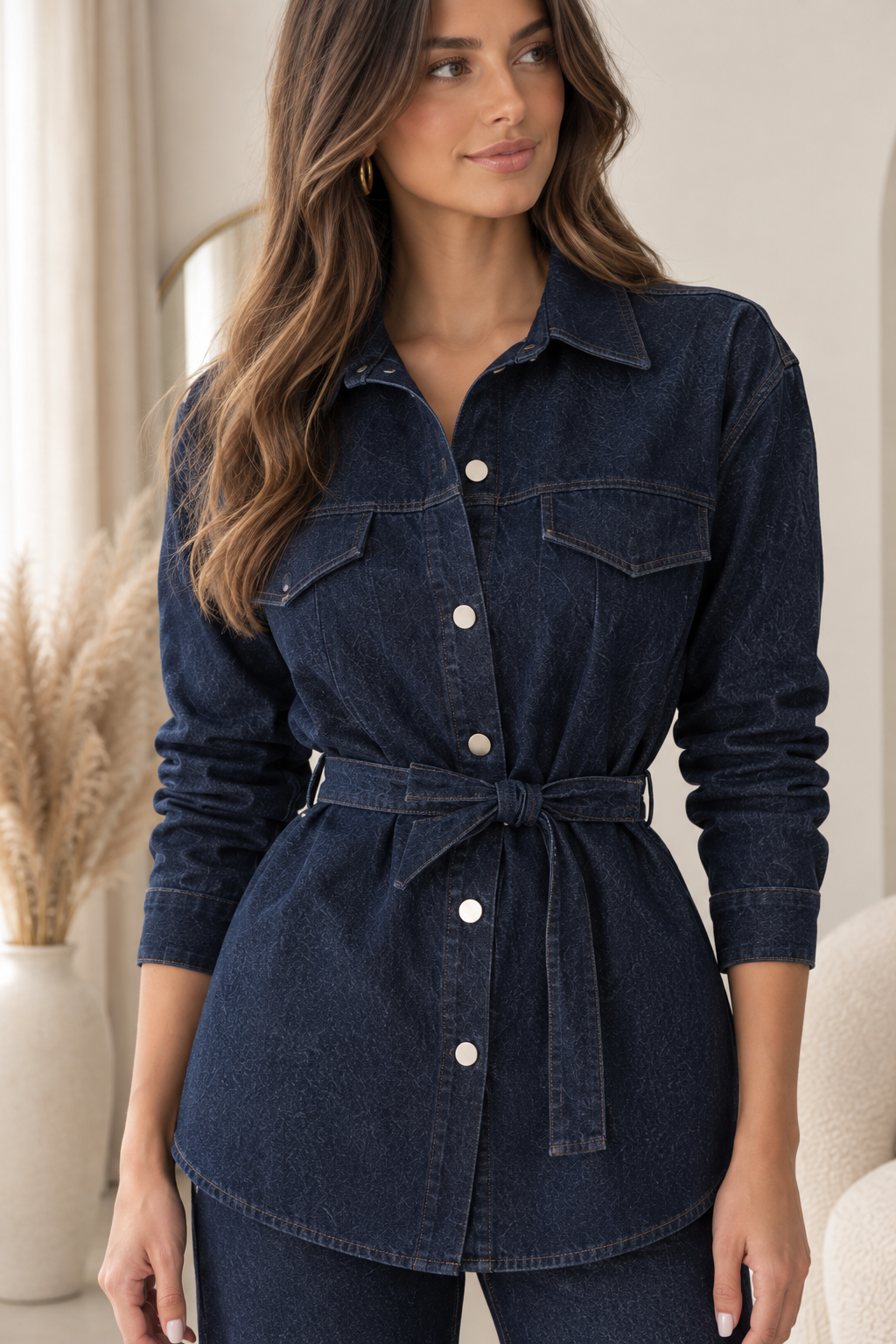 Ensemble jean chemise et pantalon