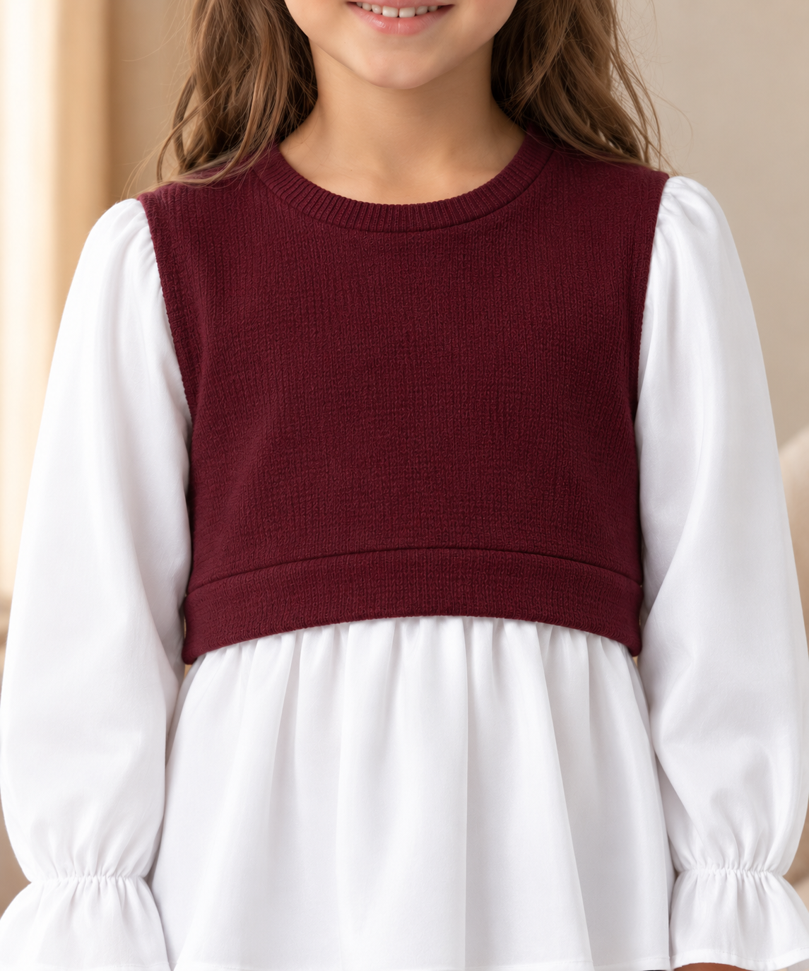 Ensemble pull chemise enfant